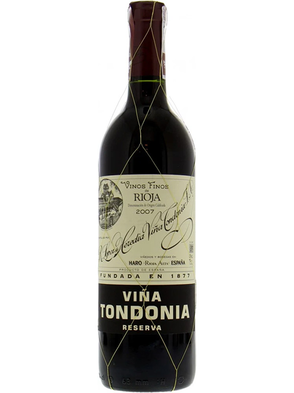 Lopez de Heredia Rioja Viña Tondonia Reserva 2007