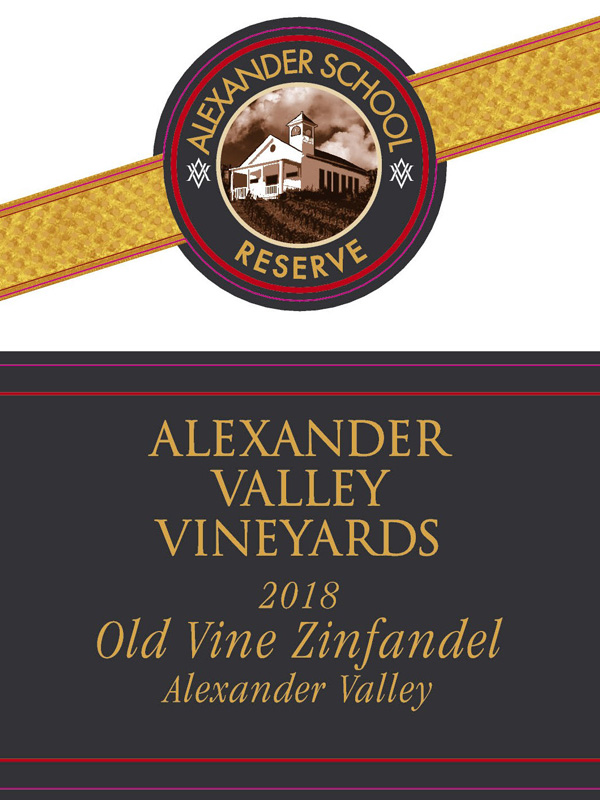 Alexander Valley Vineyard Old Vine Zinfandel 2018