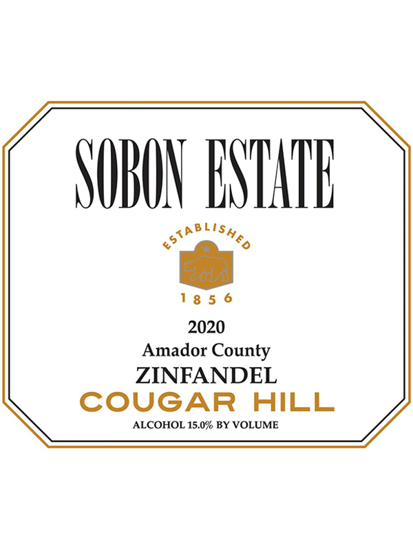Sobon Estate 2020 zinfandel Cougar Hill